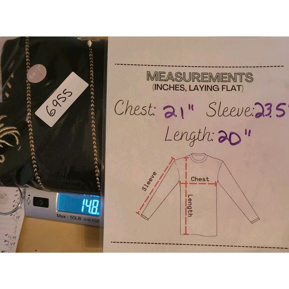 Vintage 90s Wool Cardigan Sweater Medium Casual Corner Metallic‎ Gold Embroidery - Picture 8 of 13